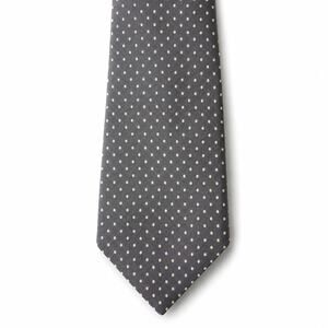 3/$20 Vintage The Custom Shop Silk Tie Gray Polka Dot